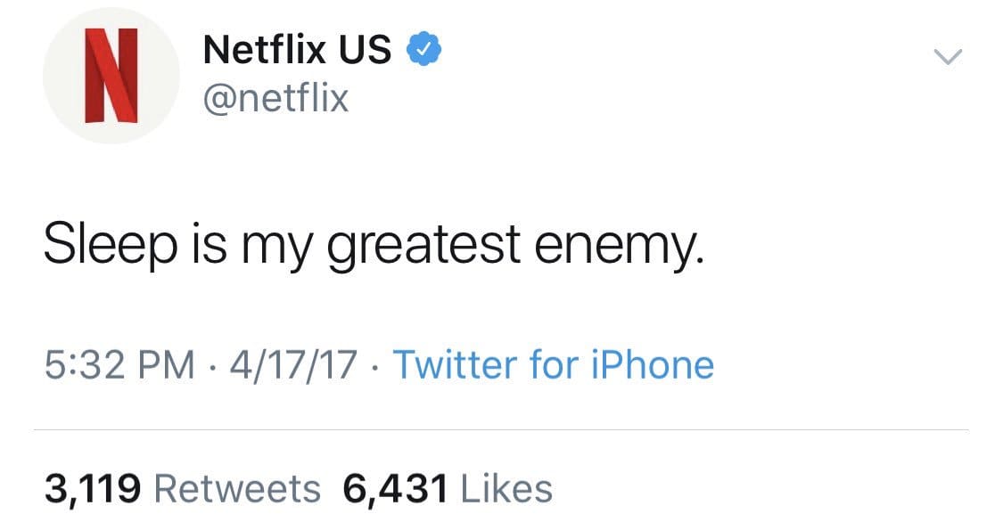 Netflix Sleep Is My Biggest Enemy